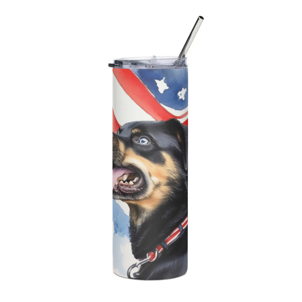 PugMug Custom Blue Stainless Steel Tumbler