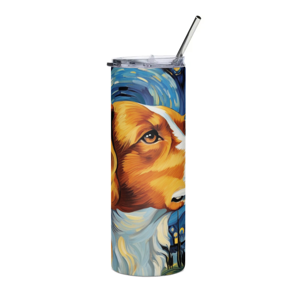 PugMug Custom Brittany Dog Stainless Steel Tumbler