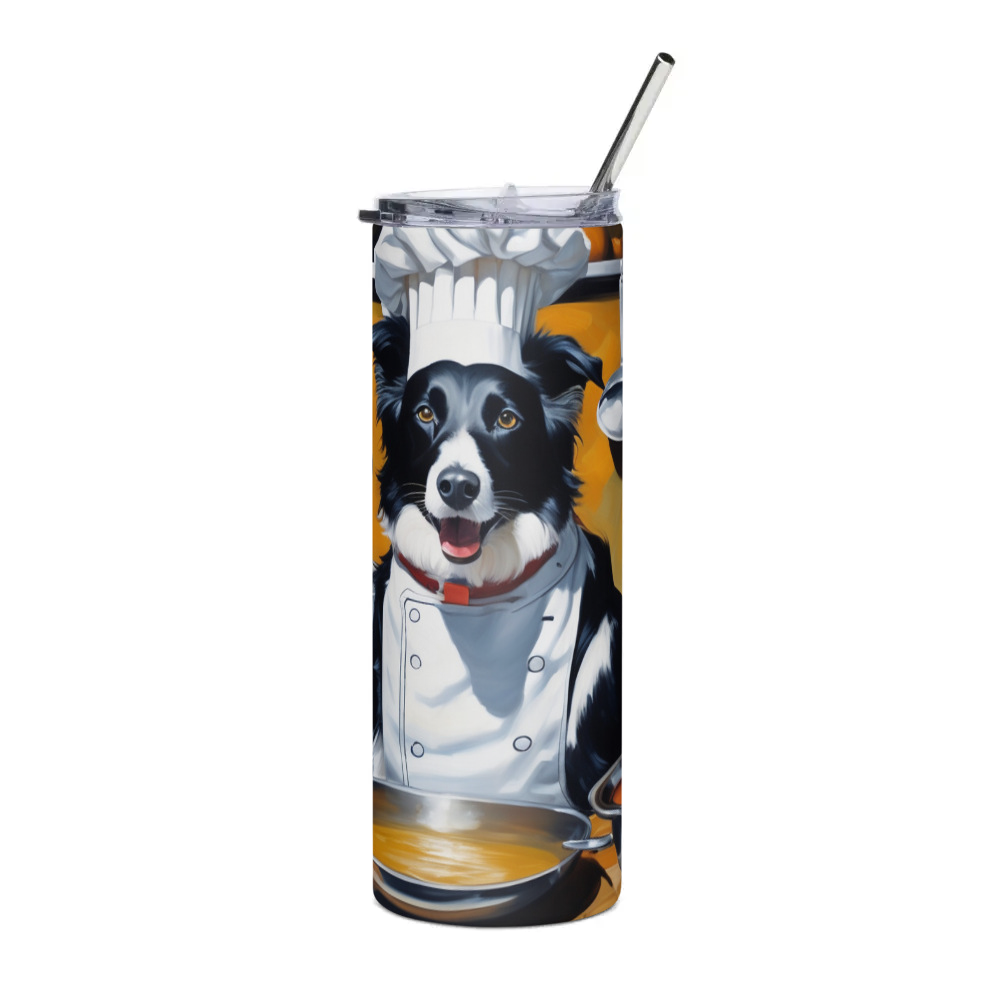 PugMug Custom Border Collie Stainless Steel Tumbler