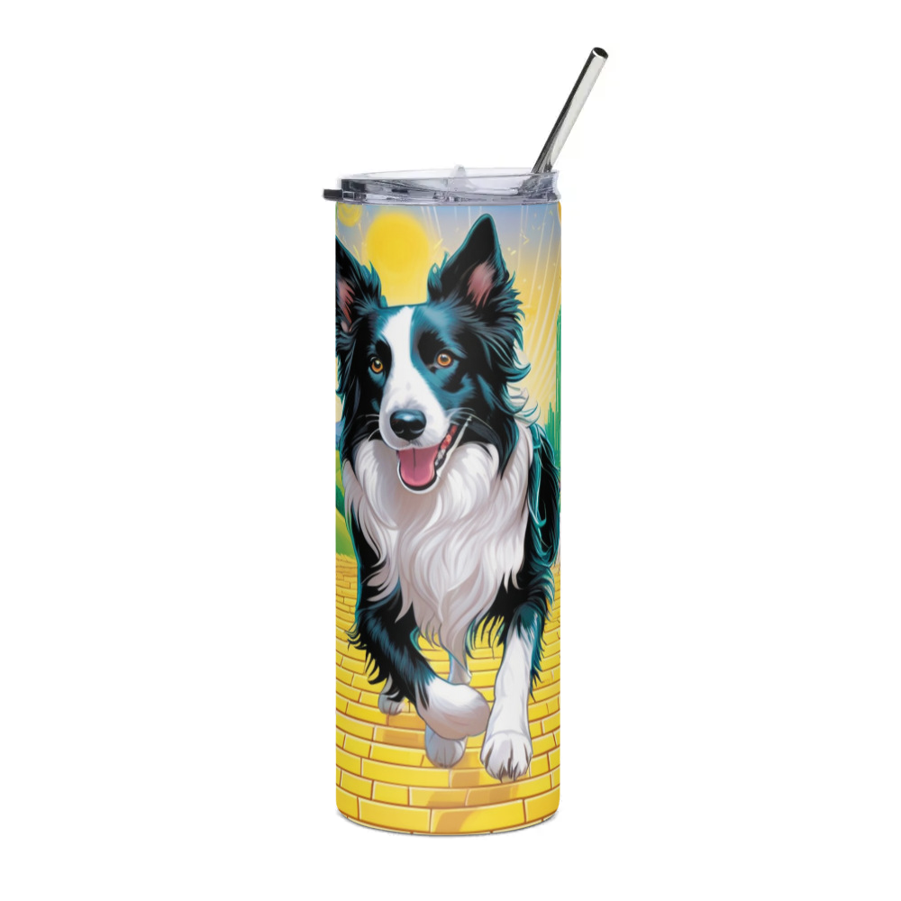 PugMug Custom Border Collie Stainless Steel Tumbler