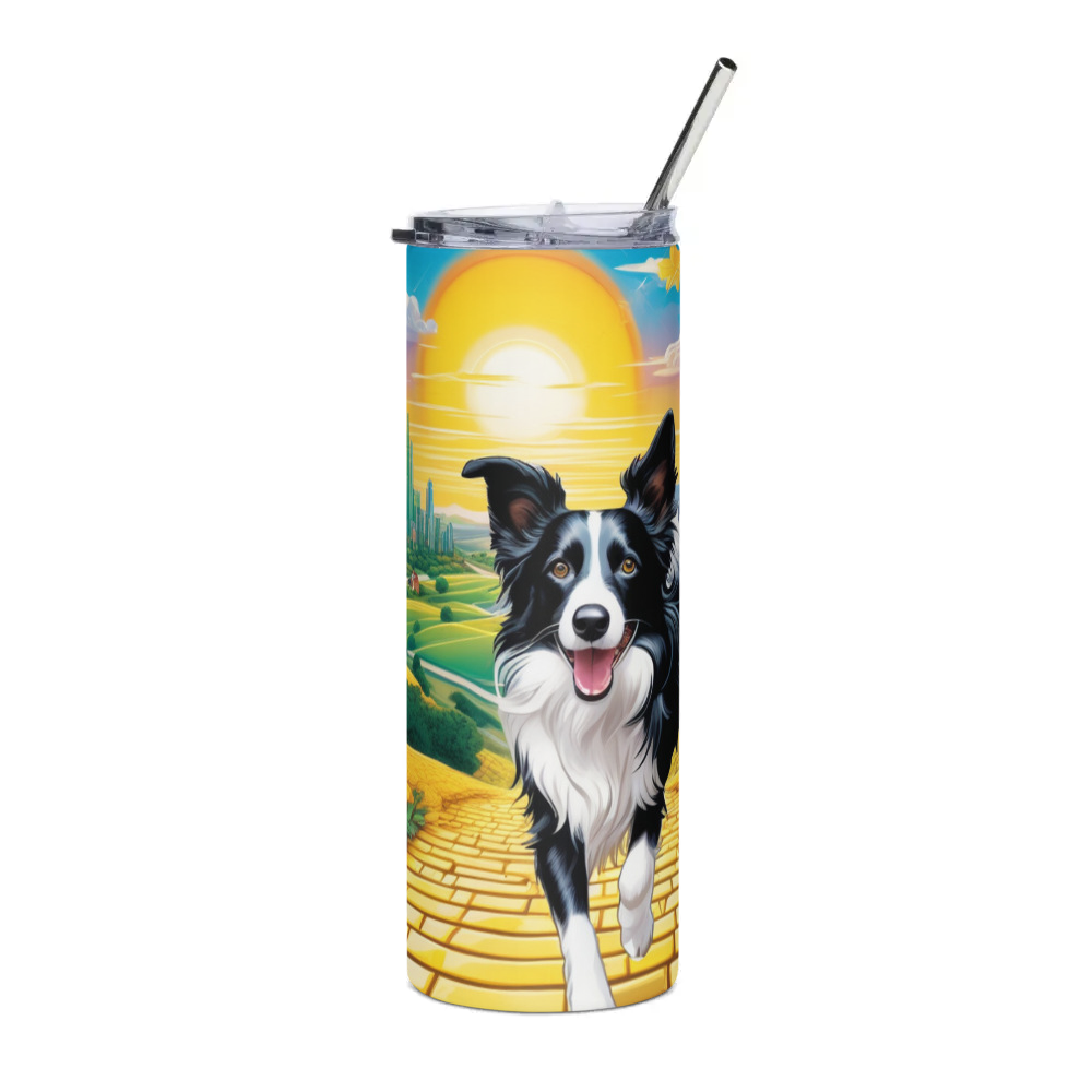 PugMug Custom Border Collie Stainless Steel Tumbler
