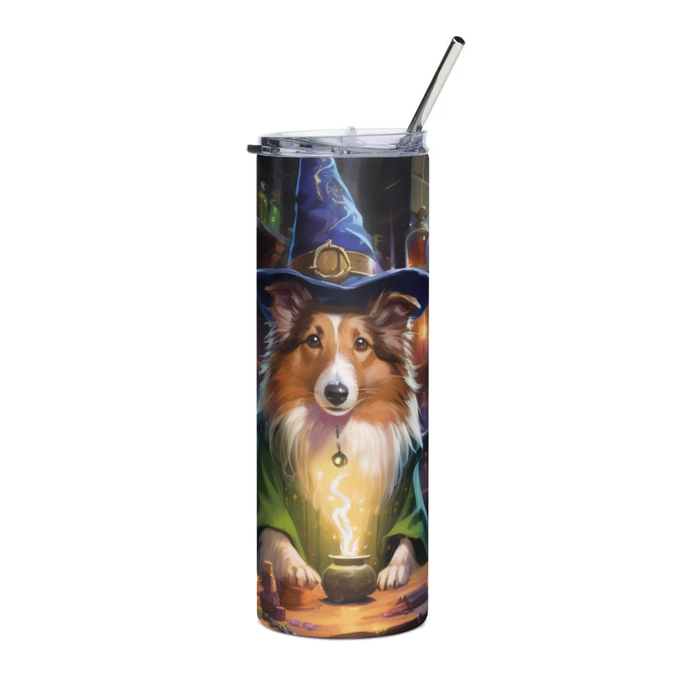 PugMug Custom Shetland Sheepdog Stainless Steel Tumbler
