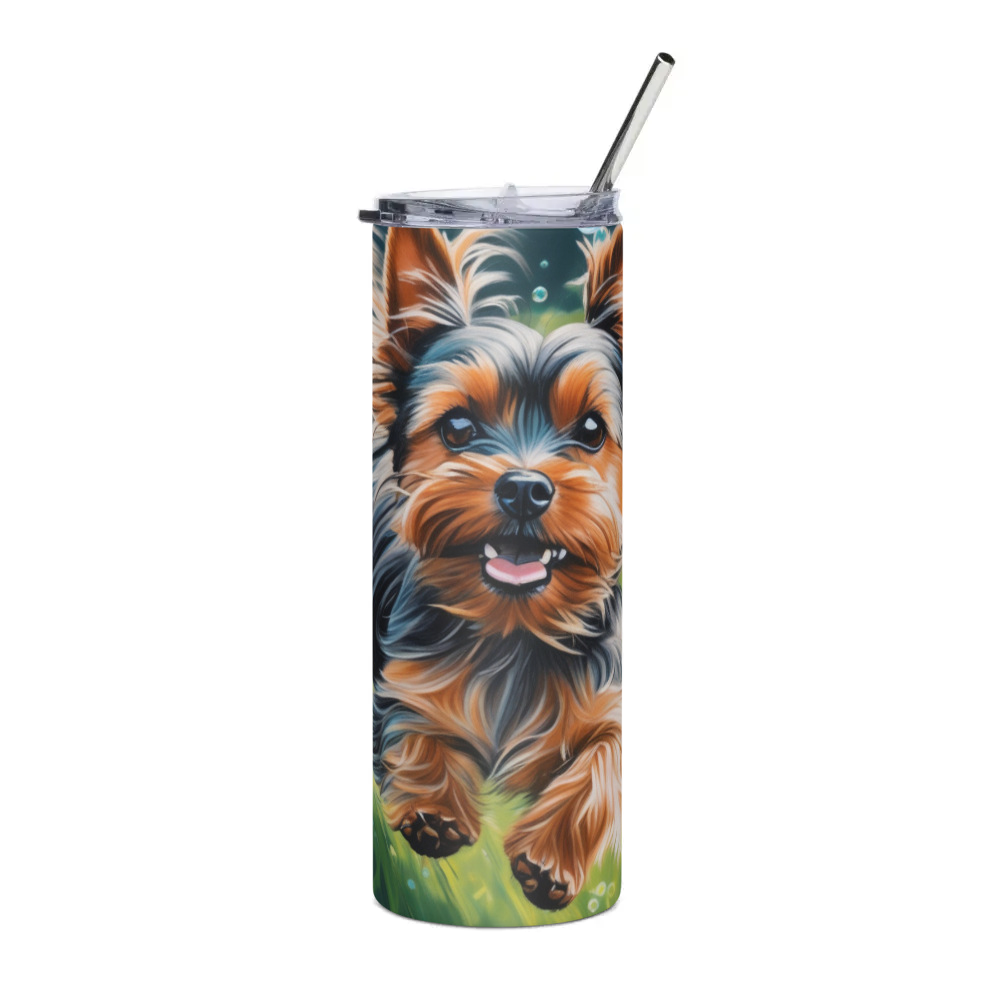 PugMug Custom Yorkshire Terrier Stainless Steel Tumbler