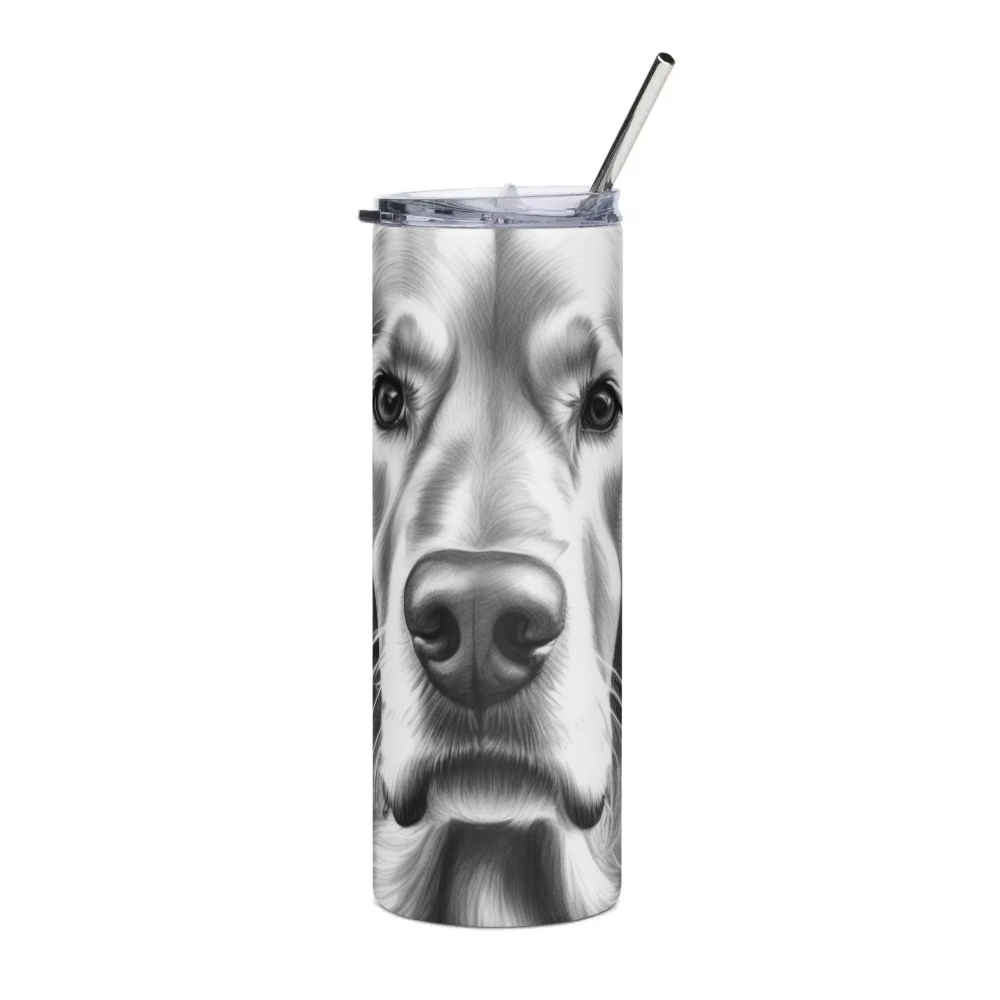 PugMug Custom Golden Retriever Stainless Steel Tumbler