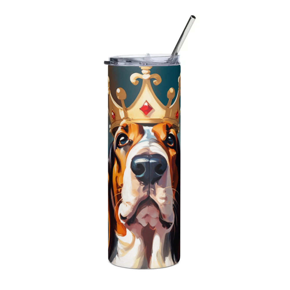 PugMug Custom Basset Hound Stainless Steel Tumbler