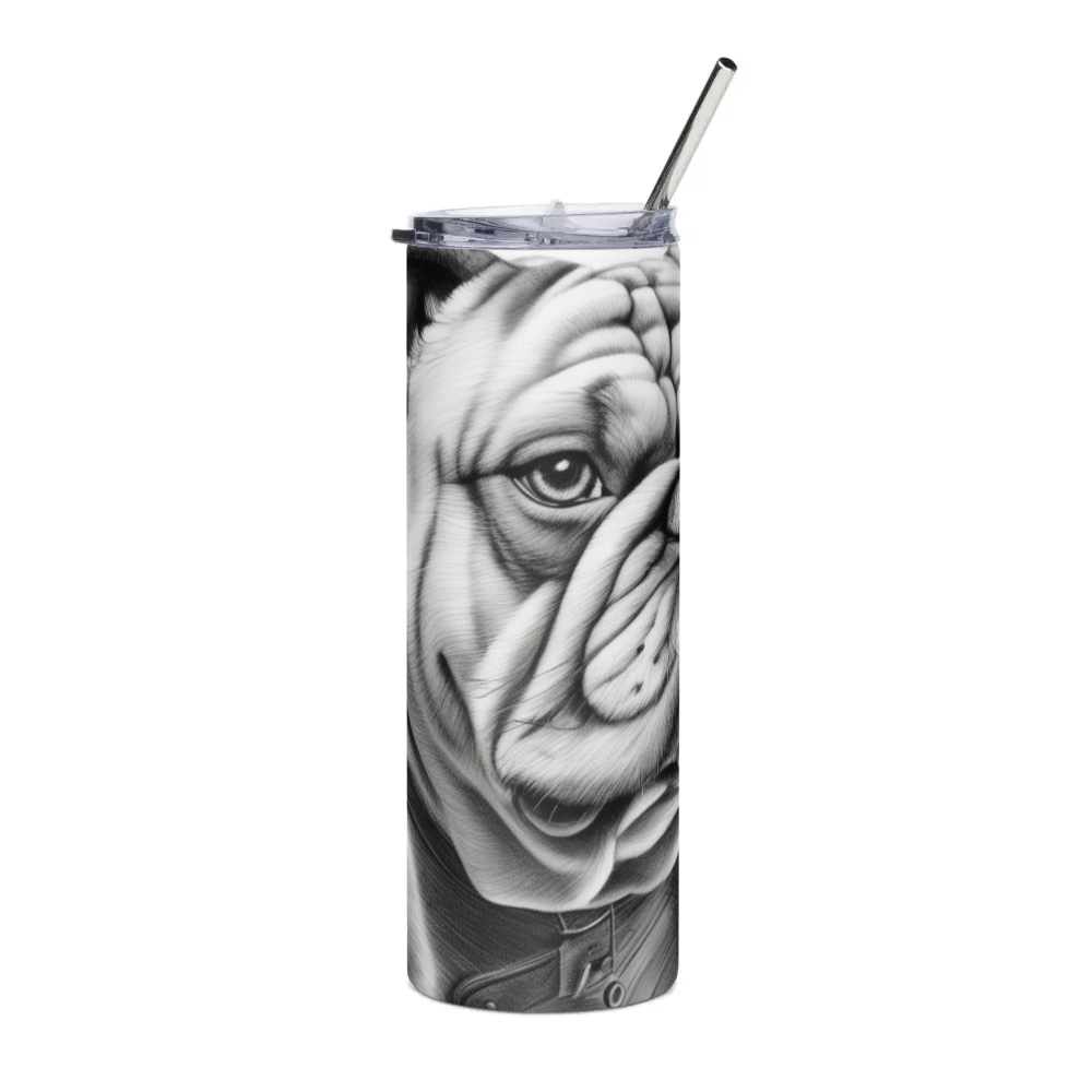 PugMug Custom Bulldog Stainless Steel Tumbler