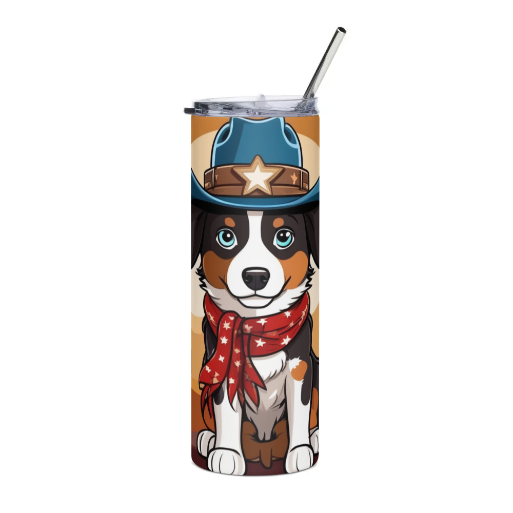 PugMug Custom Miniature American Shepherd Stainless Steel Tumbler