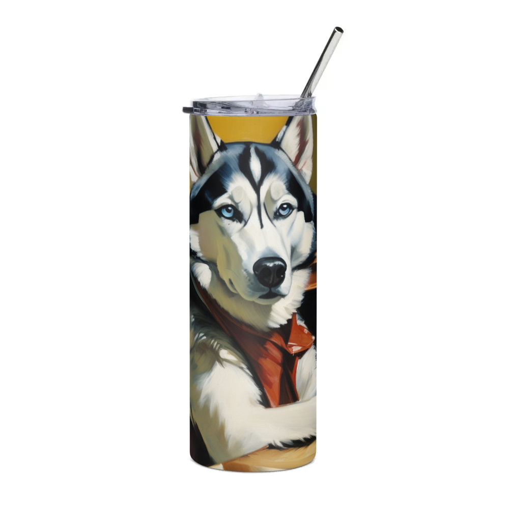 PugMug Custom Siberian Husky Stainless Steel Tumbler
