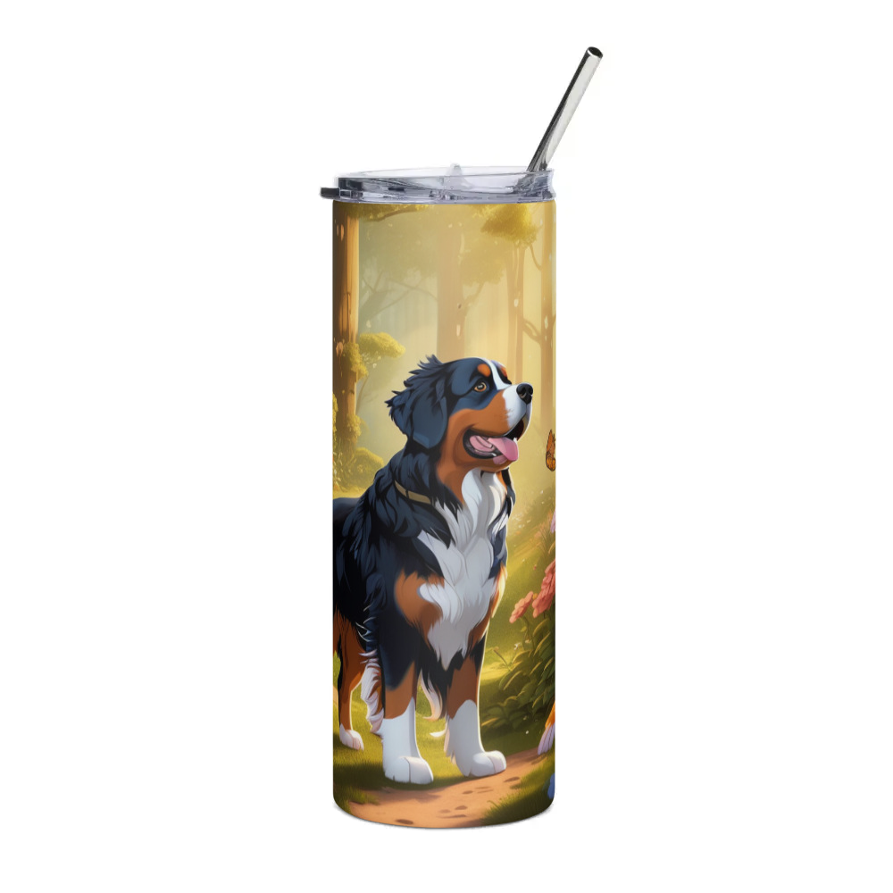 PugMug Custom Bernese Mountain Dog Stainless Steel Tumbler