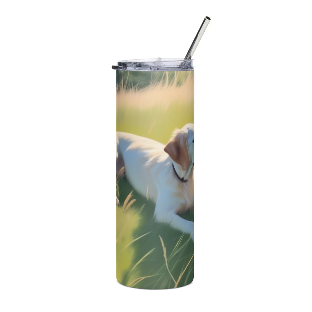 PugMug Custom Pointer Dog Stainless Steel Tumbler