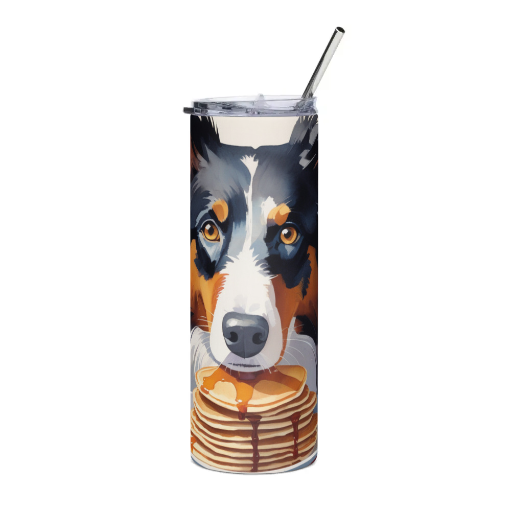 PugMug Custom Border Collie Stainless Steel Tumbler