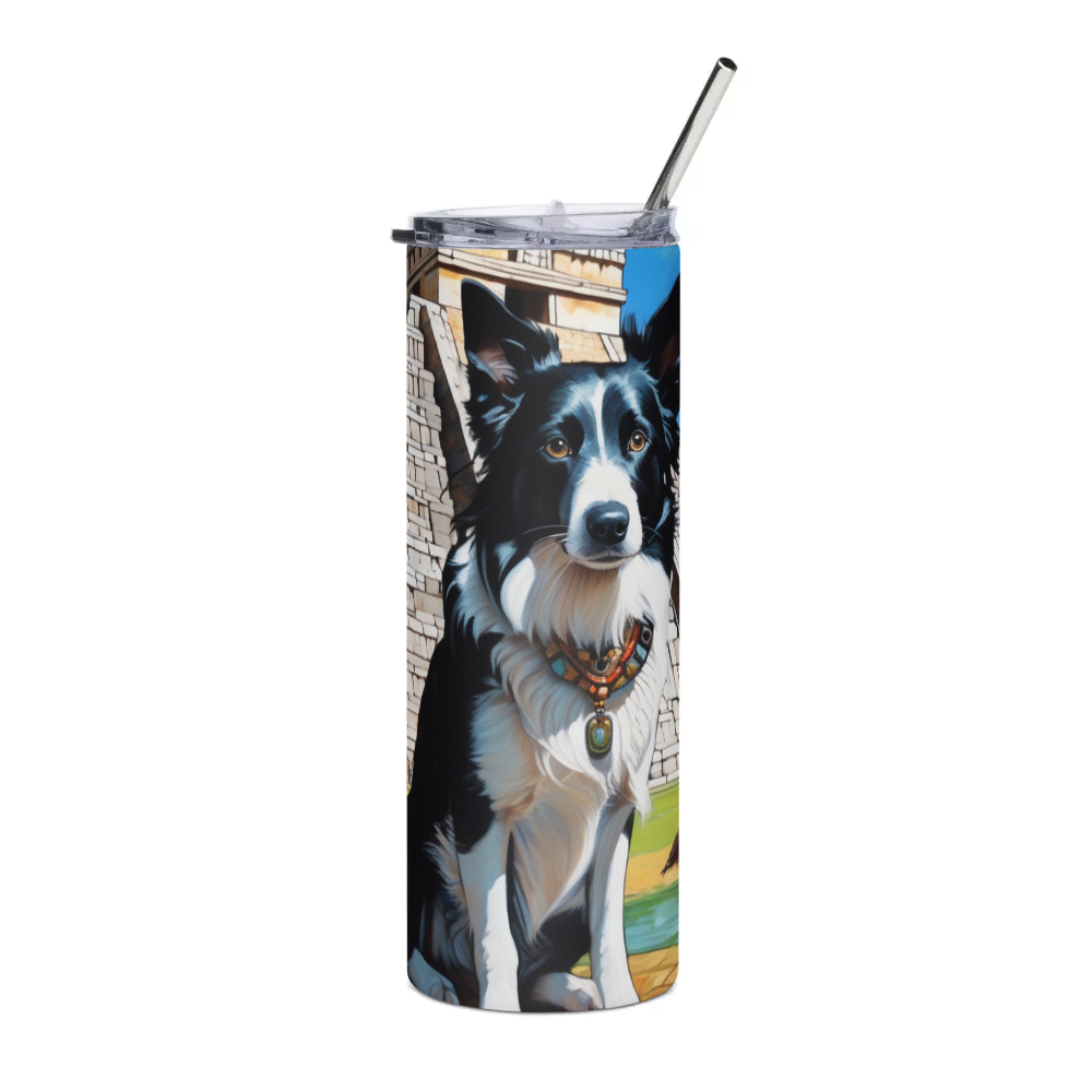 PugMug Custom Border Collie Stainless Steel Tumbler