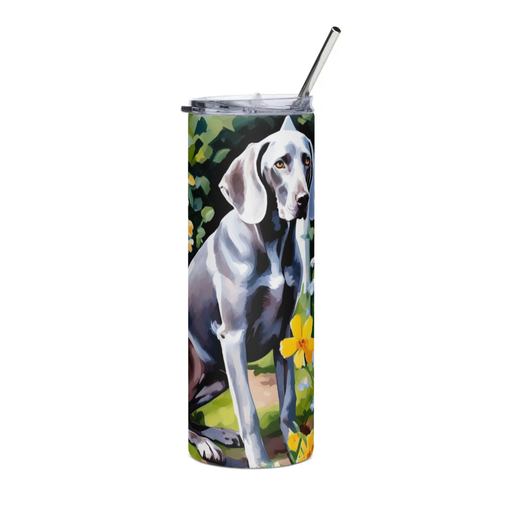 PugMug Custom Weimaraner Stainless Steel Tumbler