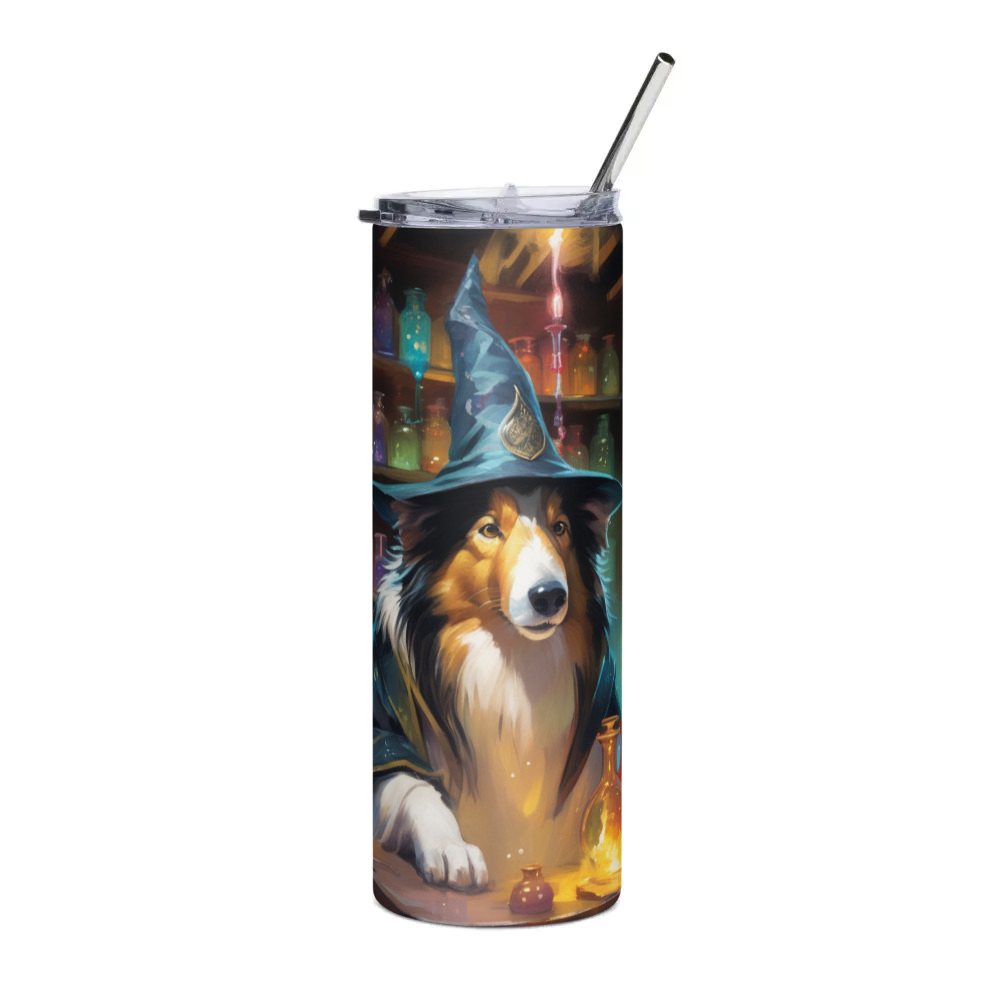 PugMug Custom Collie Stainless Steel Tumbler