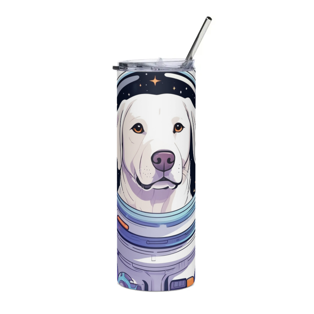 PugMug Custom White Labrador Retriever Stainless Steel Tumbler
