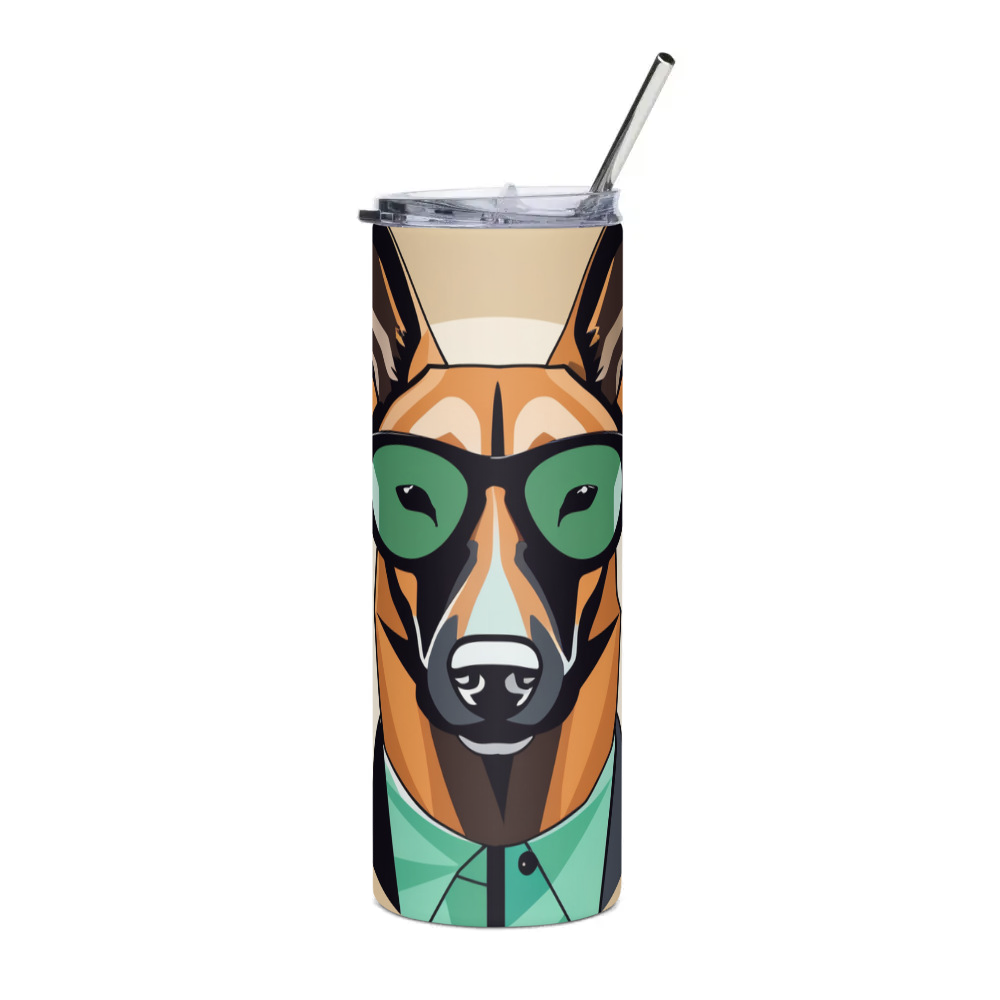 PugMug Custom Belgian Malinois Stainless Steel Tumbler