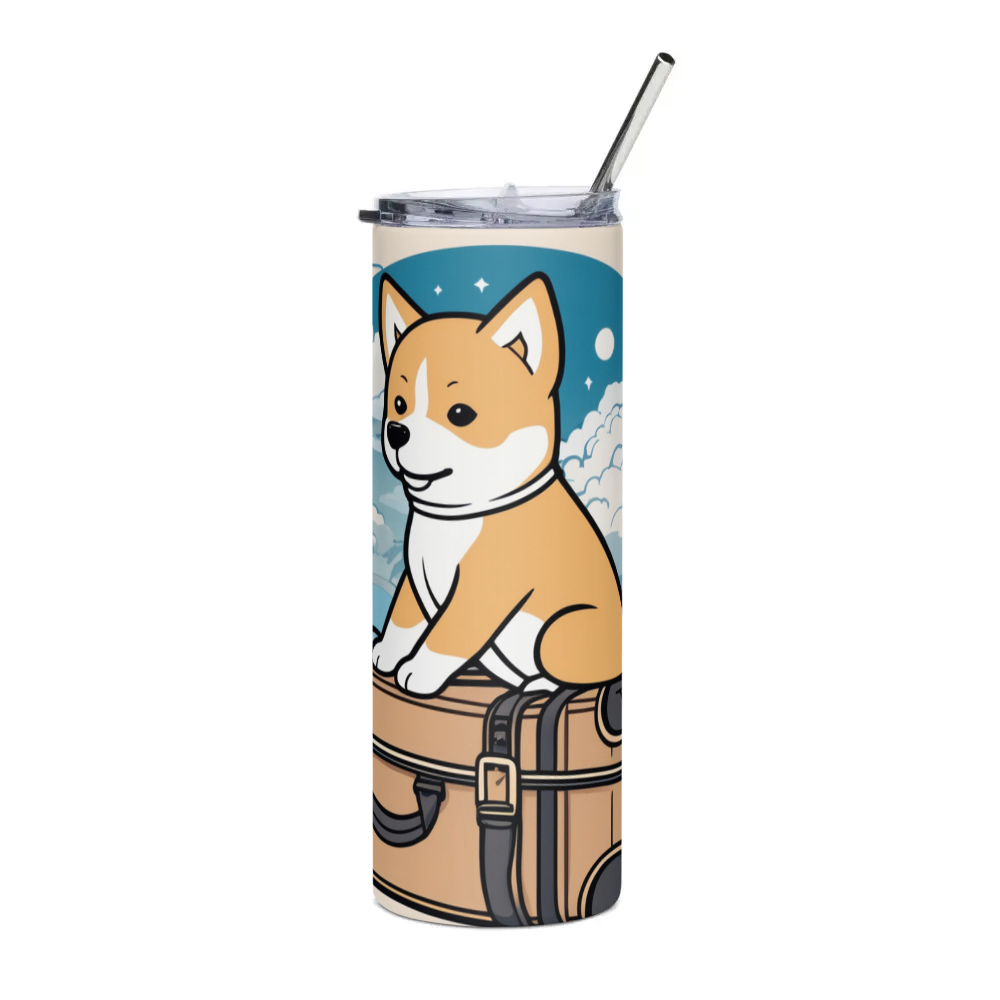 PugMug Custom Shiba Inu Stainless Steel Tumbler