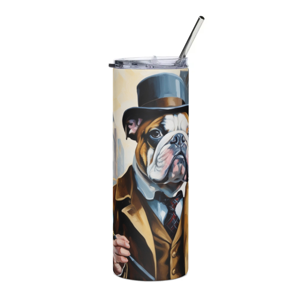 PugMug Custom Bulldog Stainless Steel Tumbler