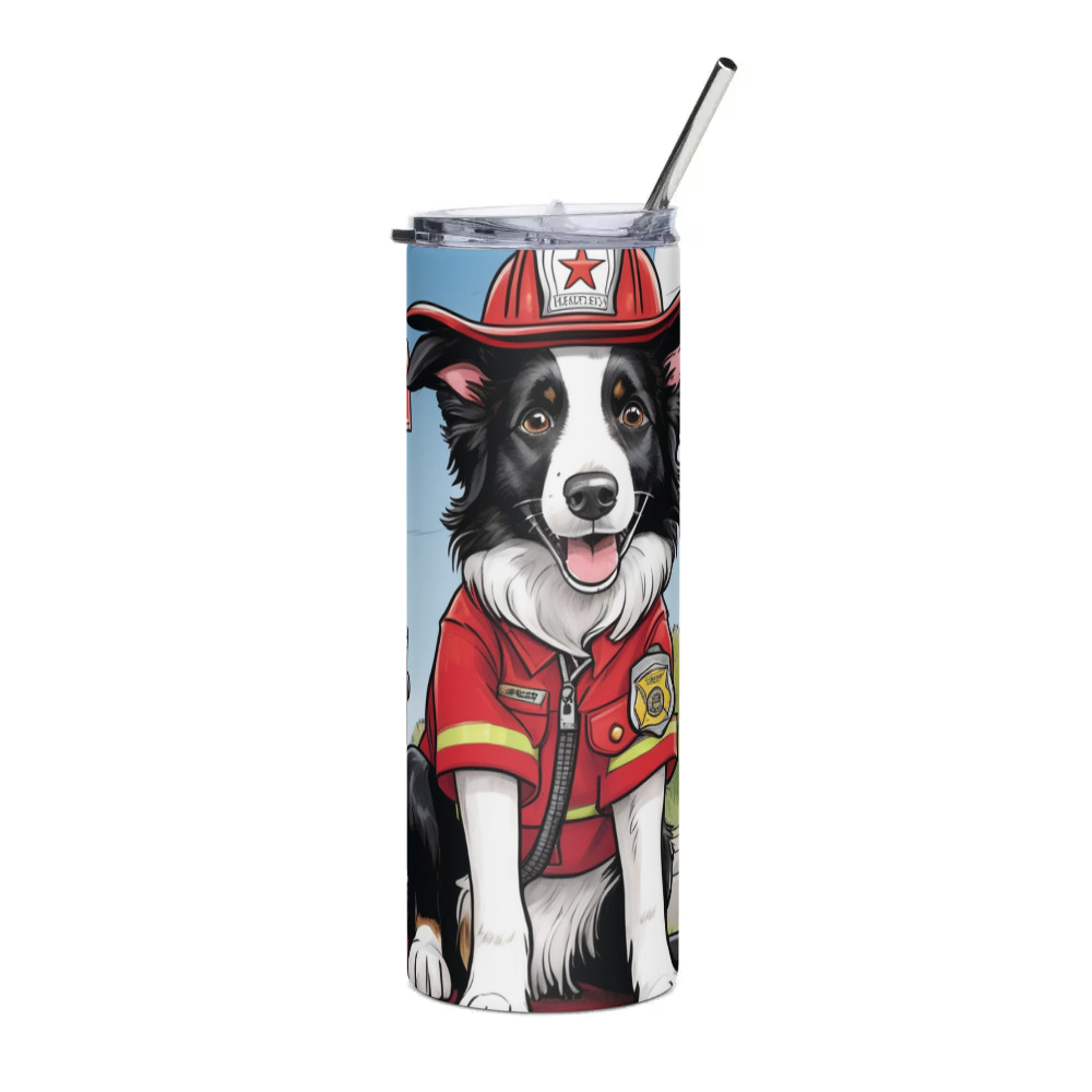 PugMug Custom Border Collie Stainless Steel Tumbler