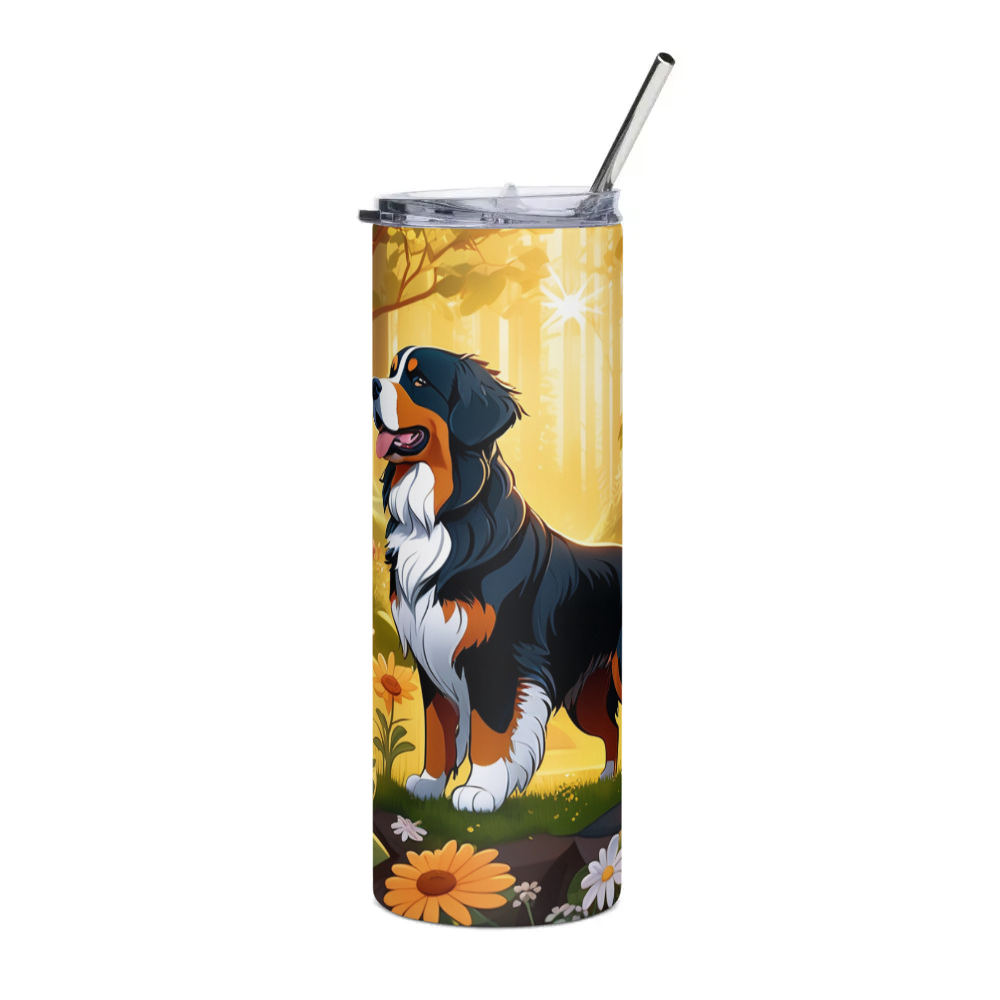 PugMug Custom Bernese Mountain Dog Stainless Steel Tumbler