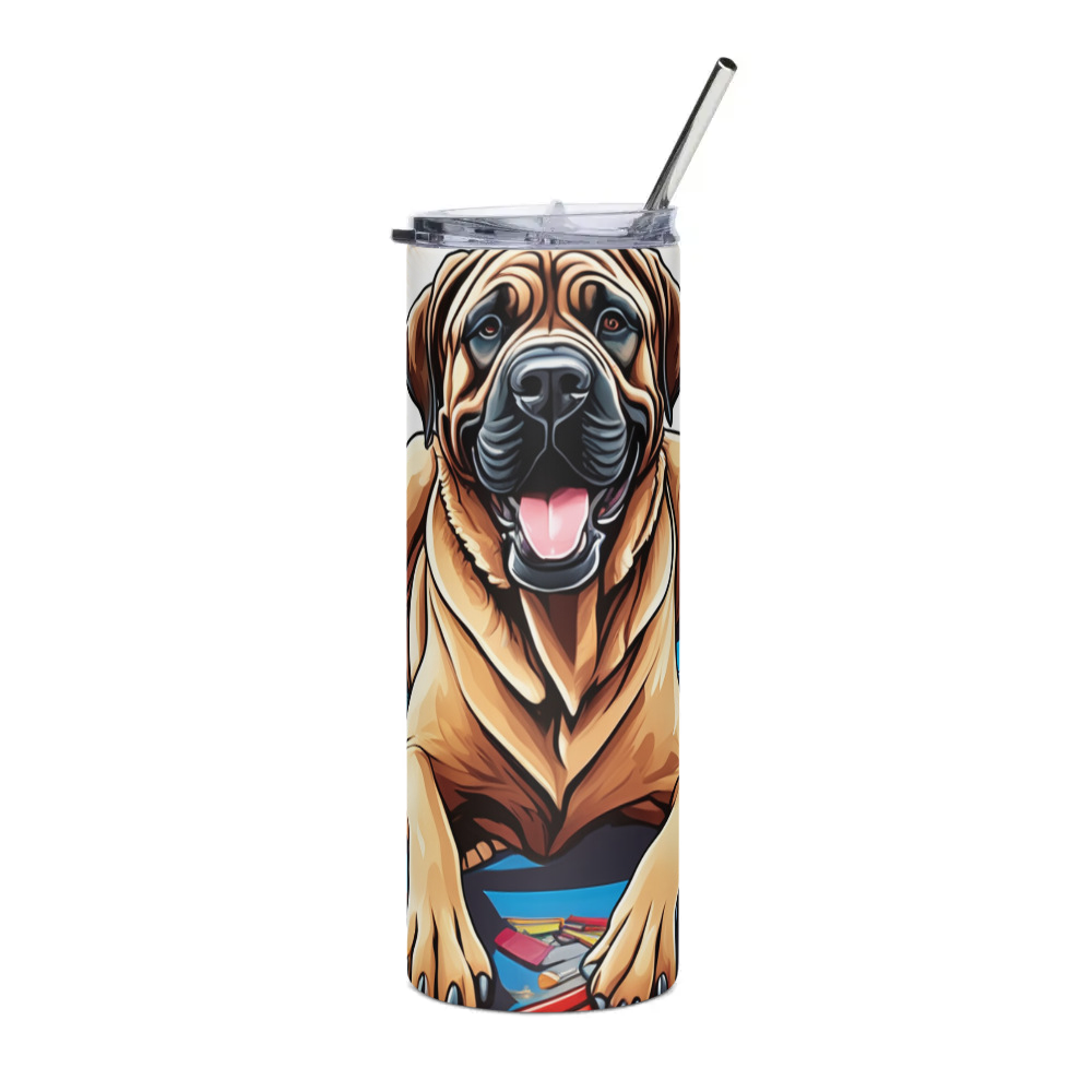 PugMug Custom Mastiff Stainless Steel Tumbler