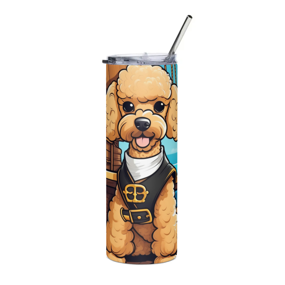 PugMug Custom Tan Poodle Stainless Steel Tumbler