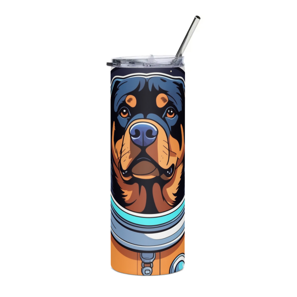 PugMug Custom Rottweiler Stainless Steel Tumbler