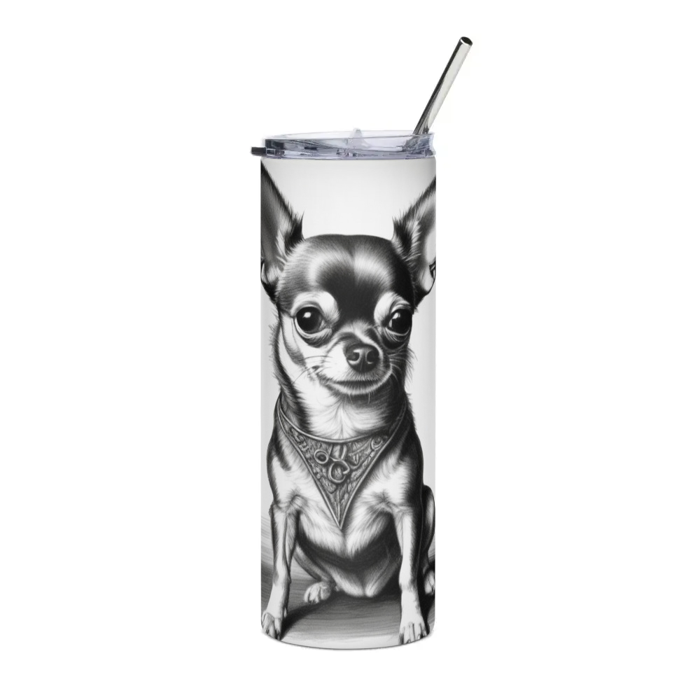 PugMug Custom Chihuahua Stainless Steel Tumbler