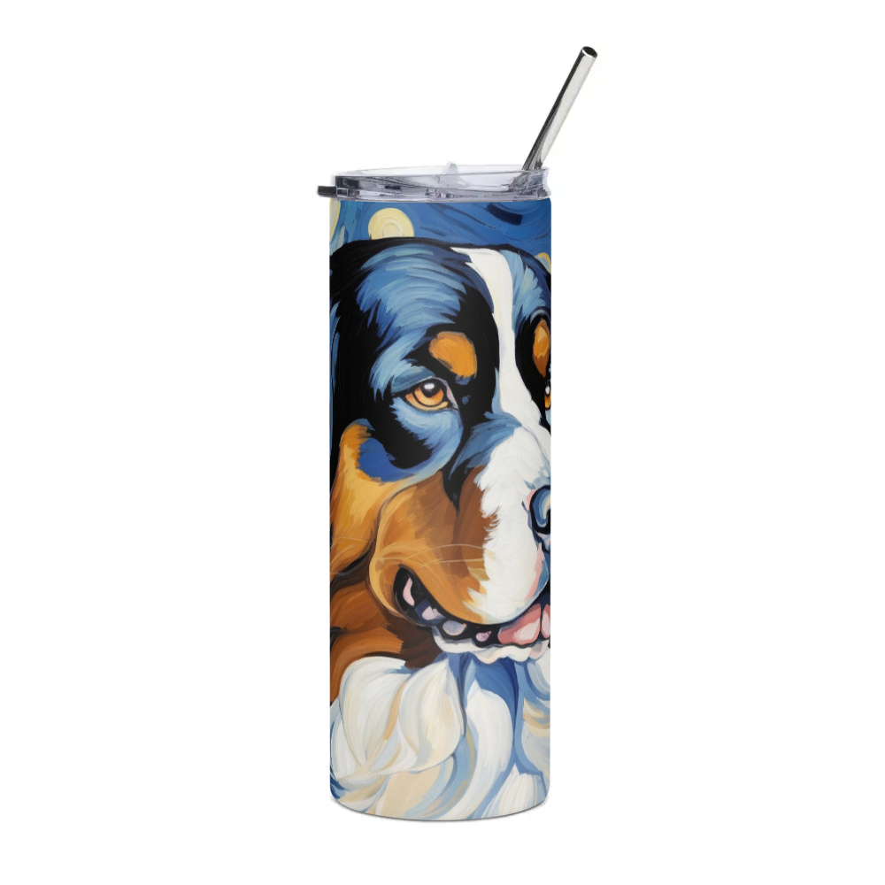 PugMug Custom Bernese Mountain Dog Stainless Steel Tumbler