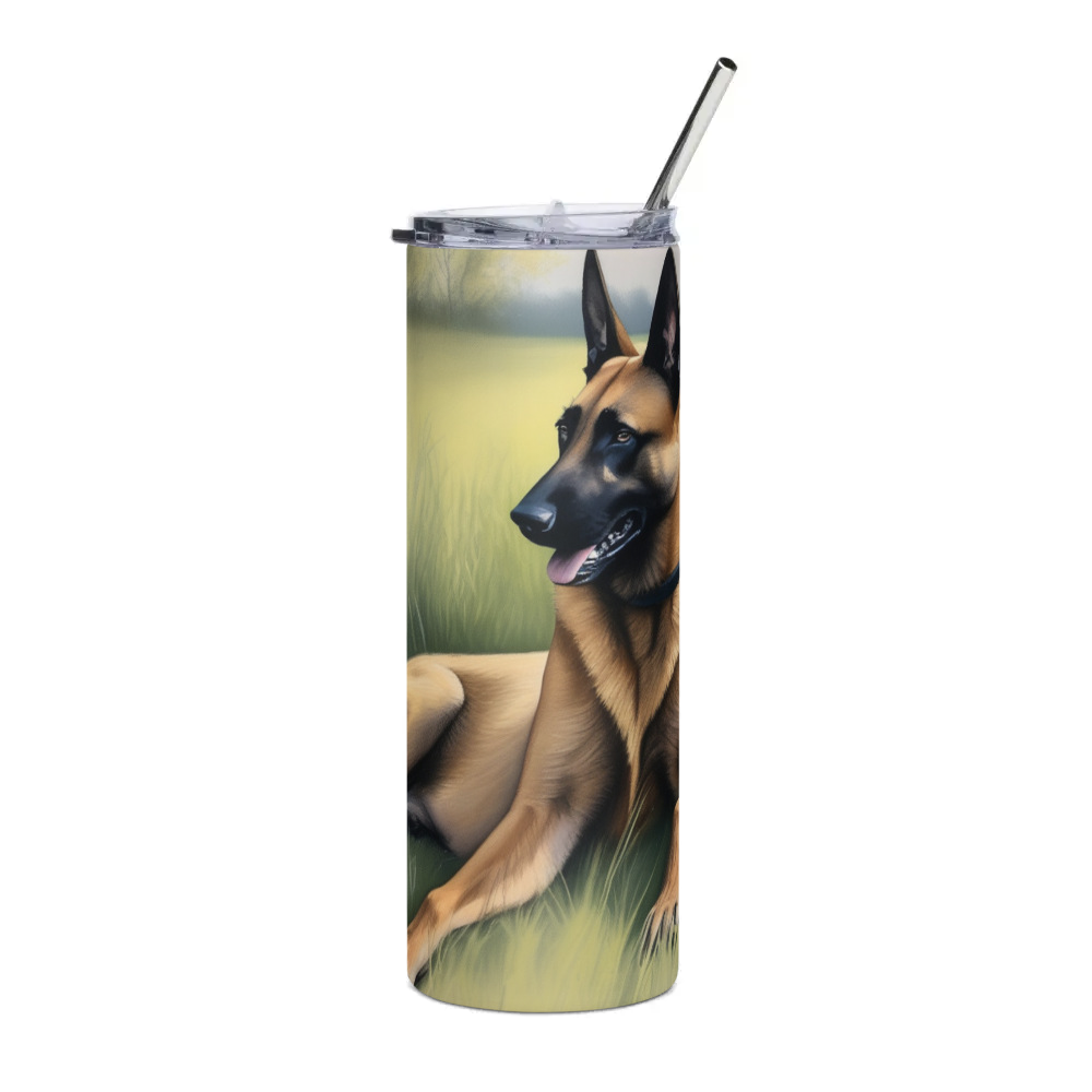 PugMug Custom Belgian Malinois Stainless Steel Tumbler