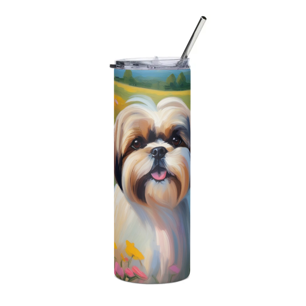 PugMug Custom Shih Tzu Stainless Steel Tumbler