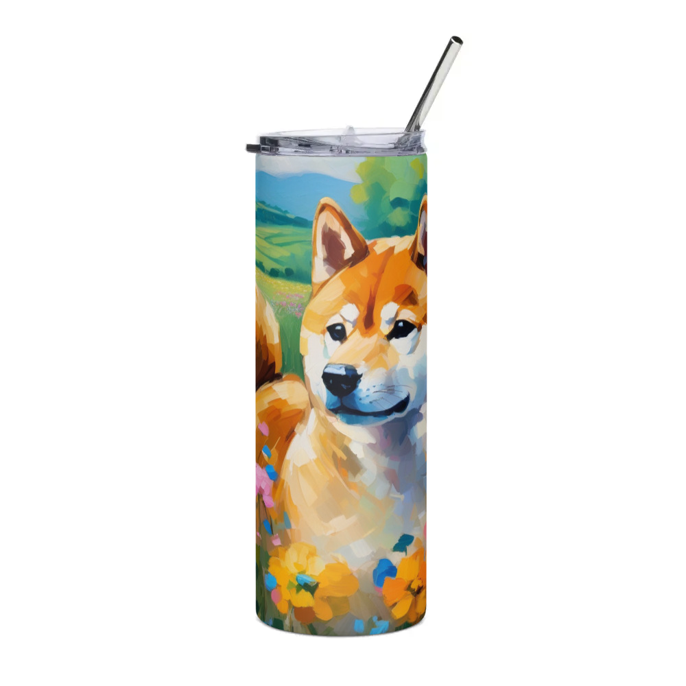 PugMug Custom Shiba Inu Stainless Steel Tumbler