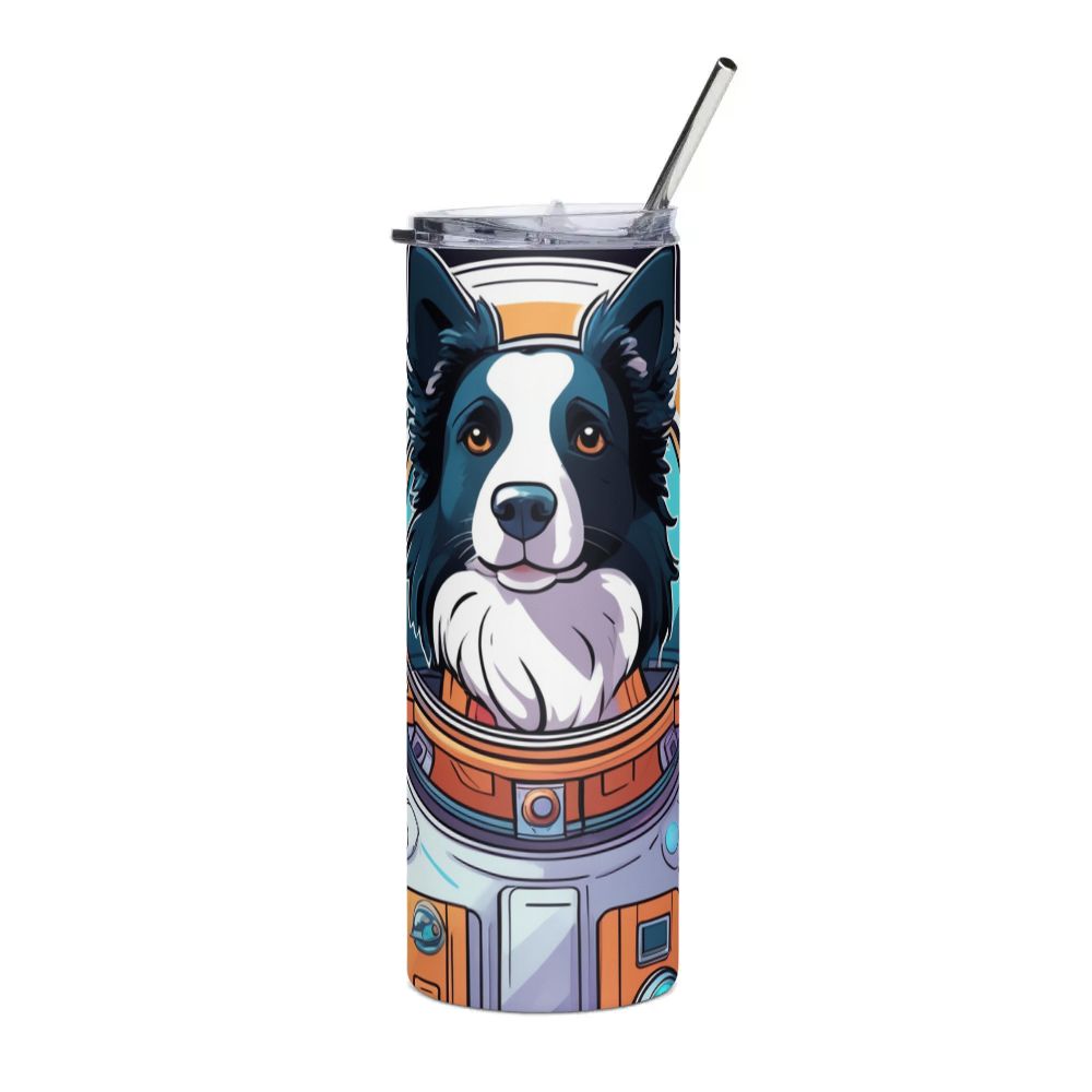 PugMug Custom Border Collie Stainless Steel Tumbler