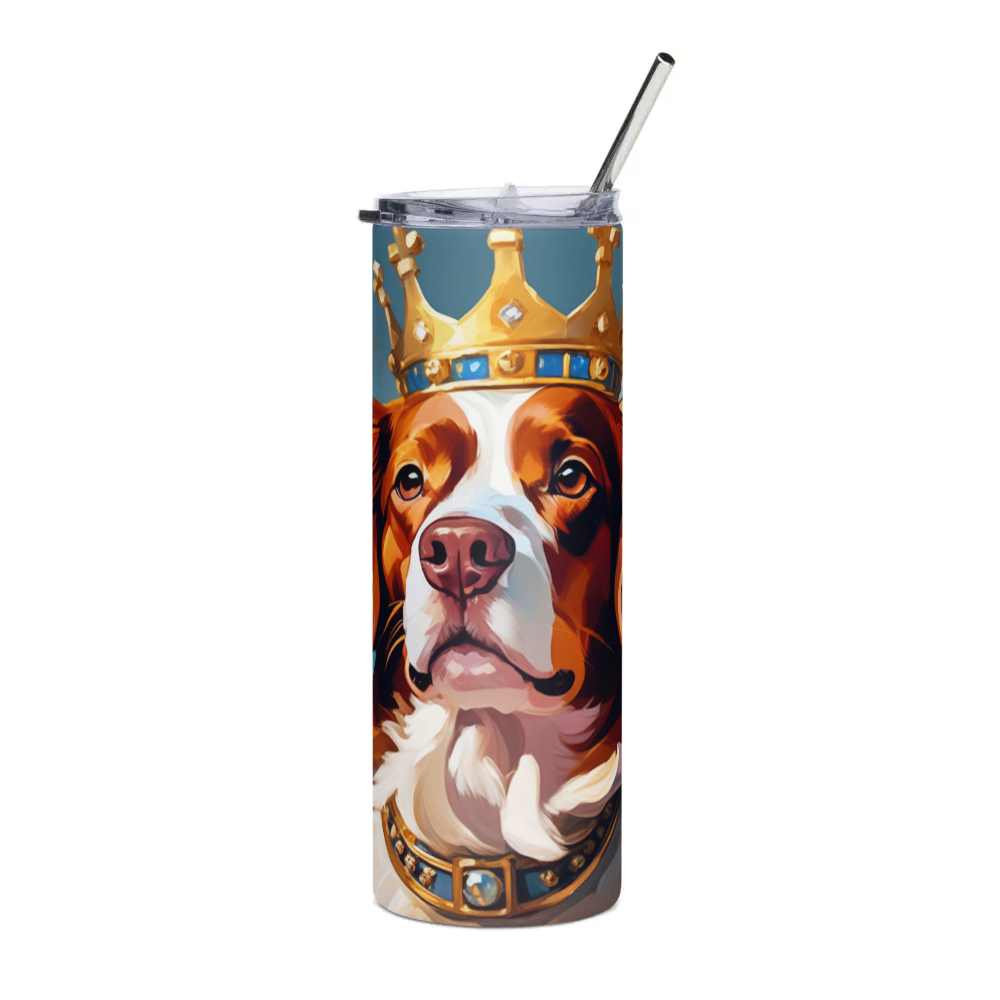 PugMug Custom Brittany Dog Stainless Steel Tumbler