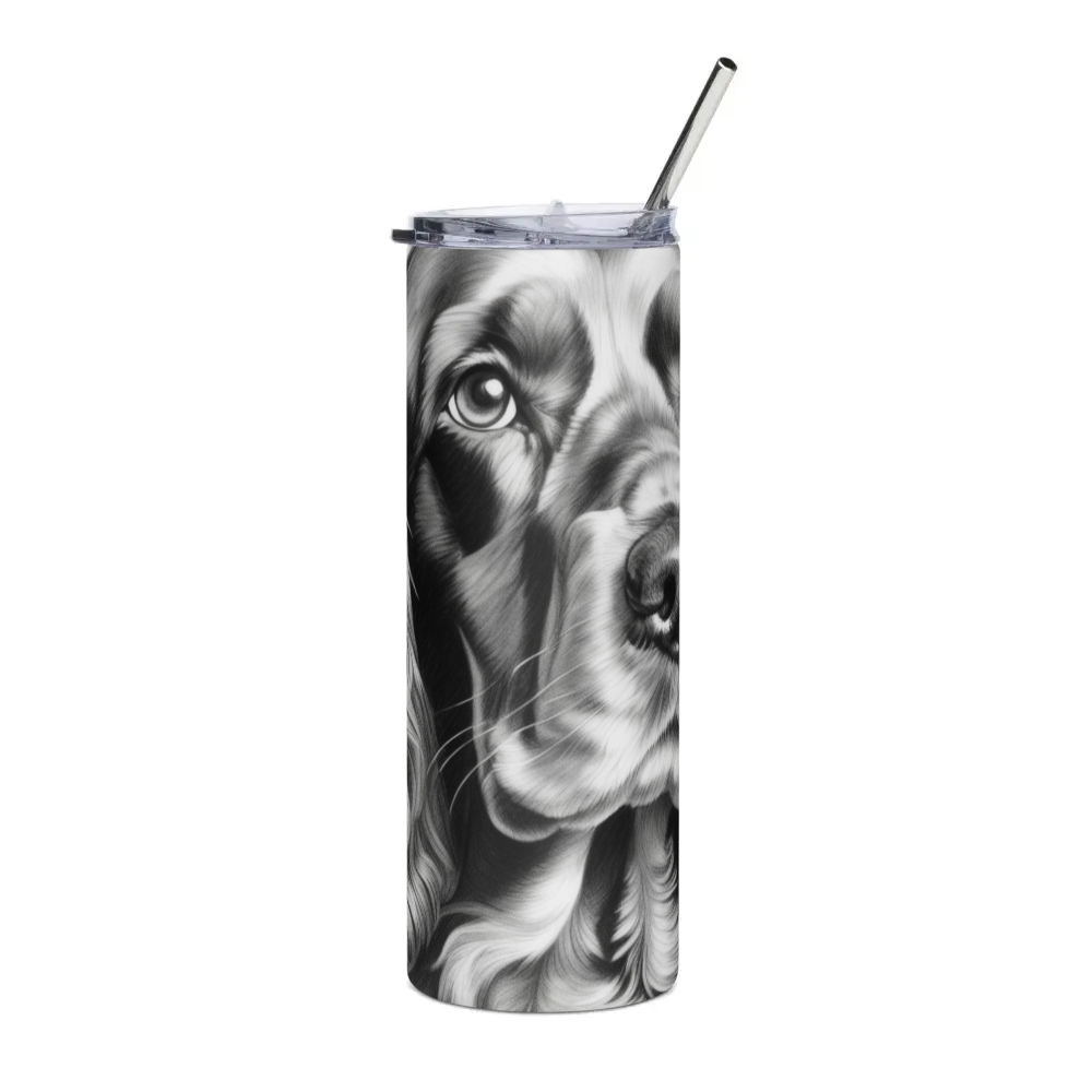 PugMug Custom English Cocker Spaniel Stainless Steel Tumbler