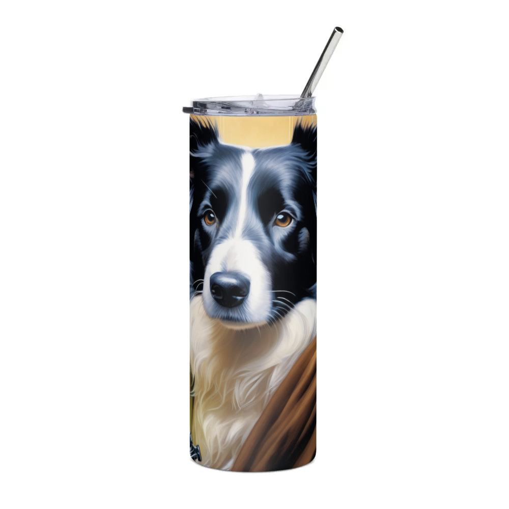 PugMug Custom Border Collie Stainless Steel Tumbler