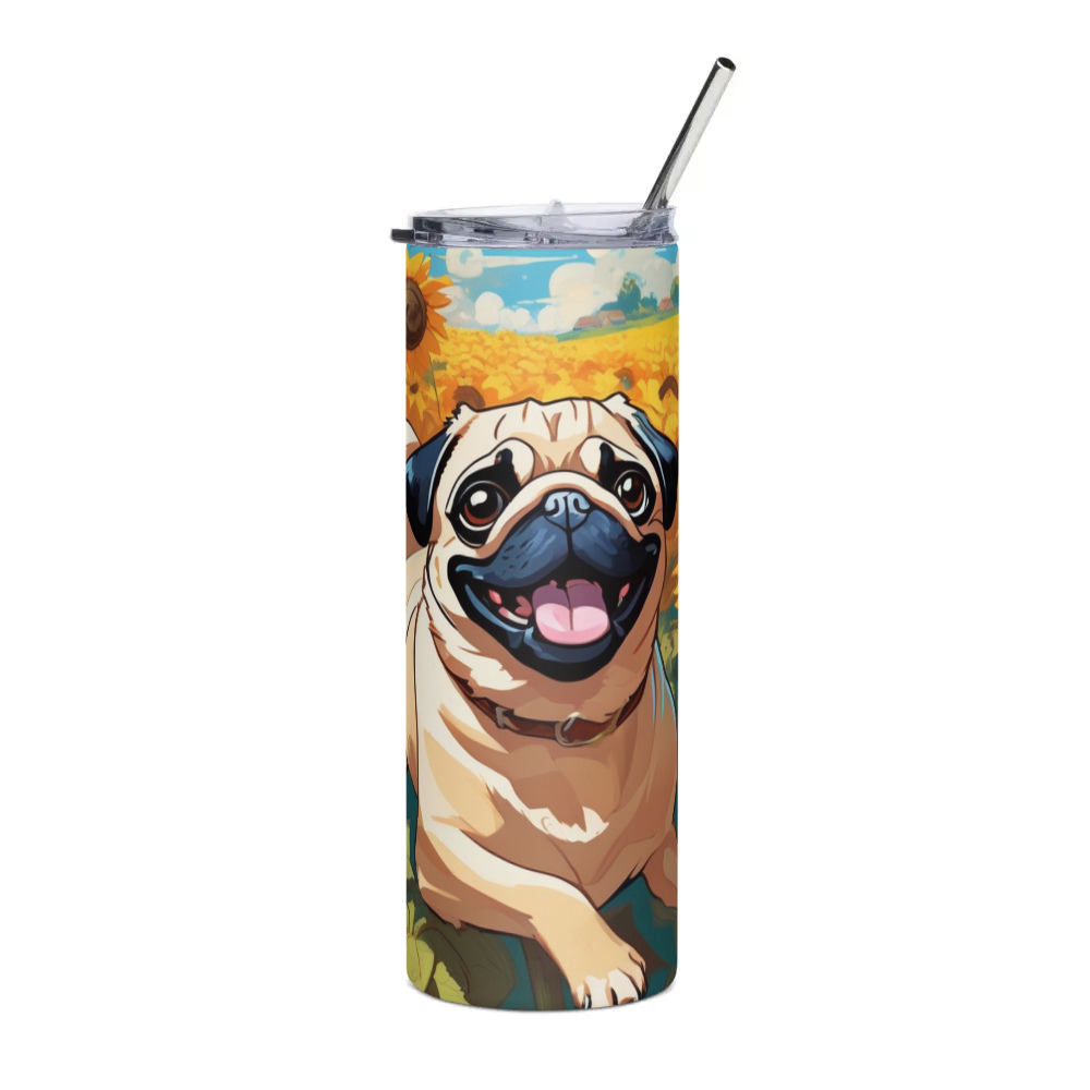 PugMug Custom Pug Stainless Steel Tumbler