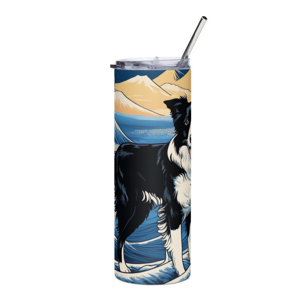 PugMug Custom Border Collie Stainless Steel Tumbler