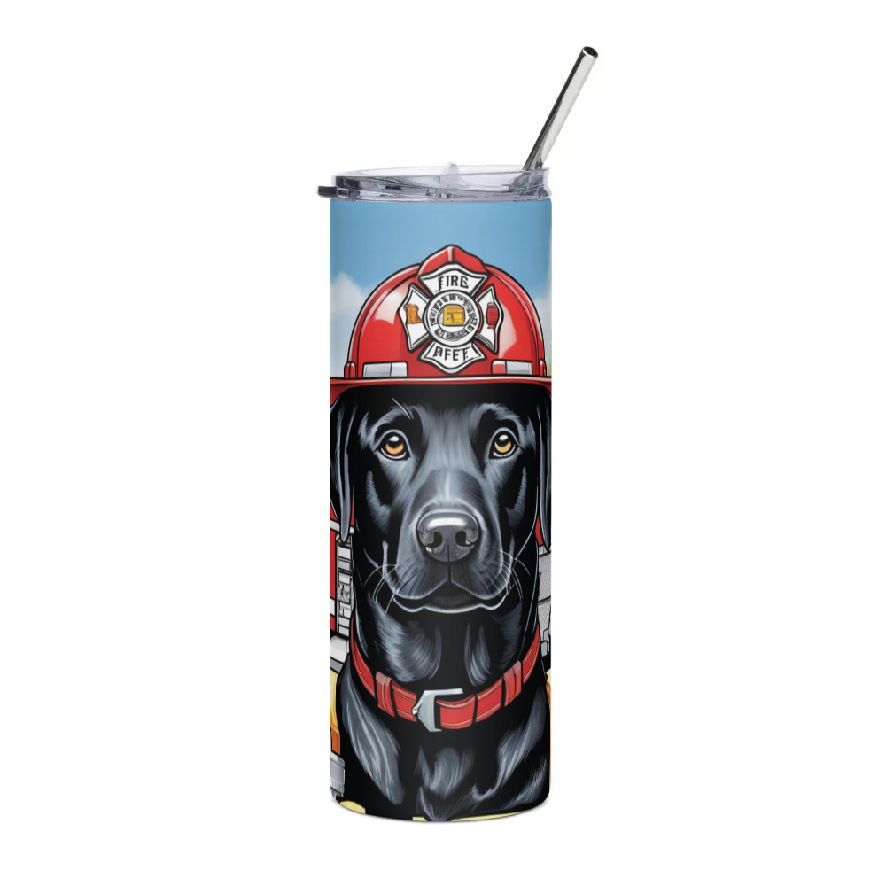 PugMug Custom Black Labrador Retriever Stainless Steel Tumbler