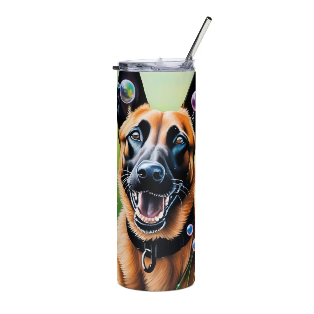 PugMug Custom Belgian Malinois Stainless Steel Tumbler
