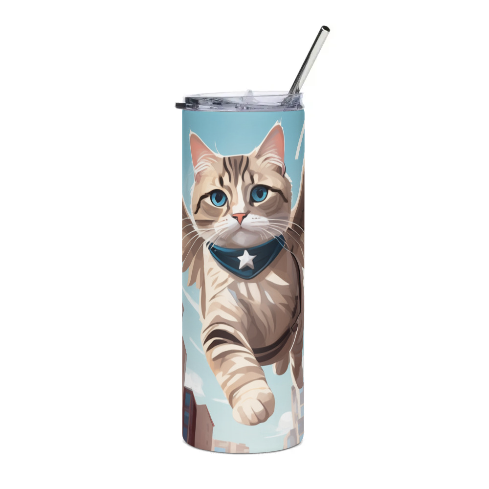 PugMug Custom Tabby Ragdoll Cat Stainless Steel Tumbler