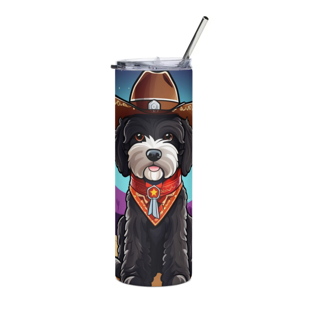 PugMug Custom Portuguese Water Dog Stainless Steel Tumbler