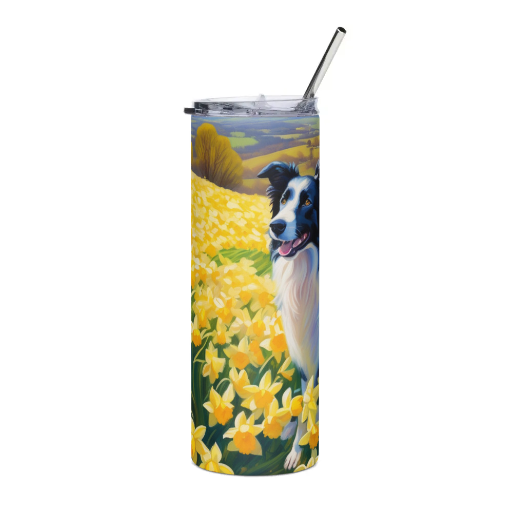 PugMug Custom Border Collie Stainless Steel Tumbler