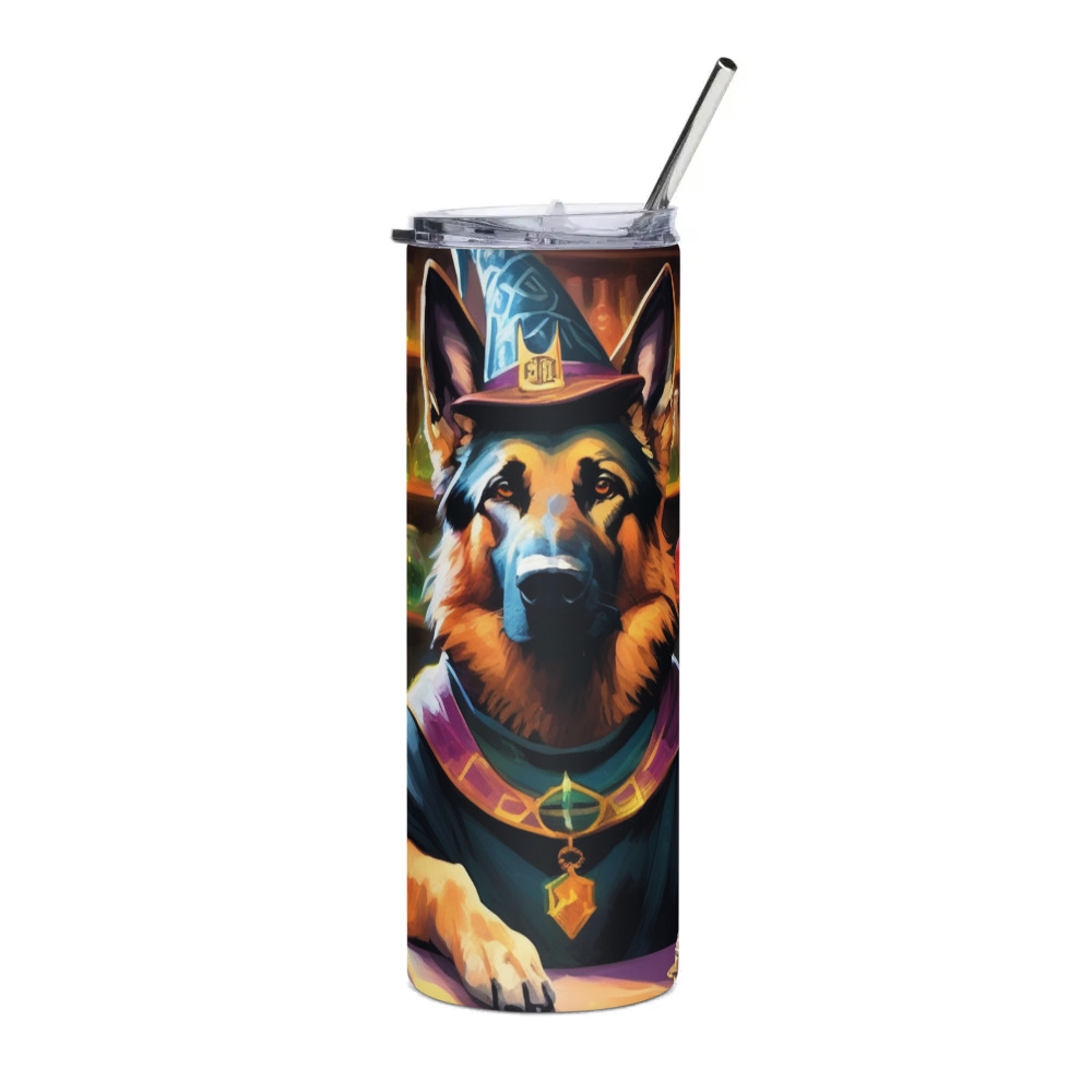 PugMug Custom German Shepherd Dog Stainless Steel Tumbler