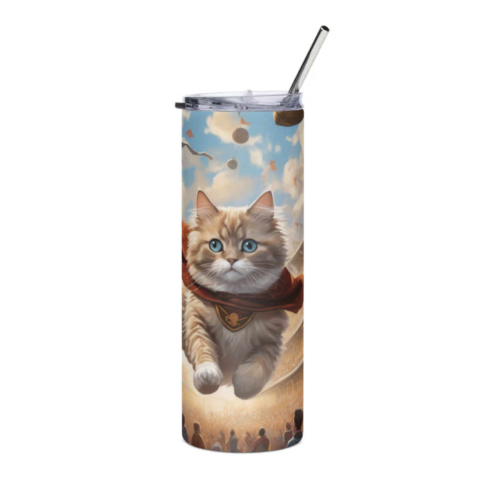 PugMug Custom Tabby Ragdoll Cat Stainless Steel Tumbler