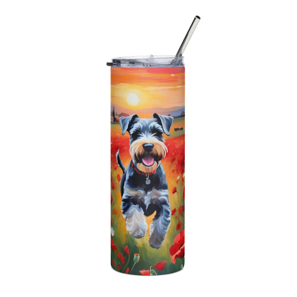 PugMug Custom Miniature Schnauzer Stainless Steel Tumbler