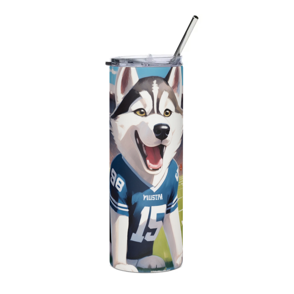 PugMug Custom Siberian Husky Stainless Steel Tumbler