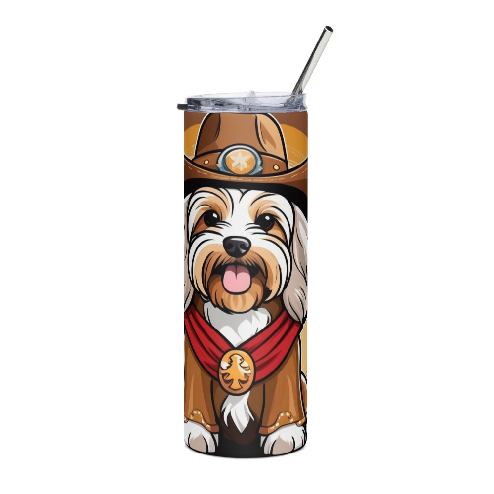 PugMug Custom Tan Havanese Dog Stainless Steel Tumbler