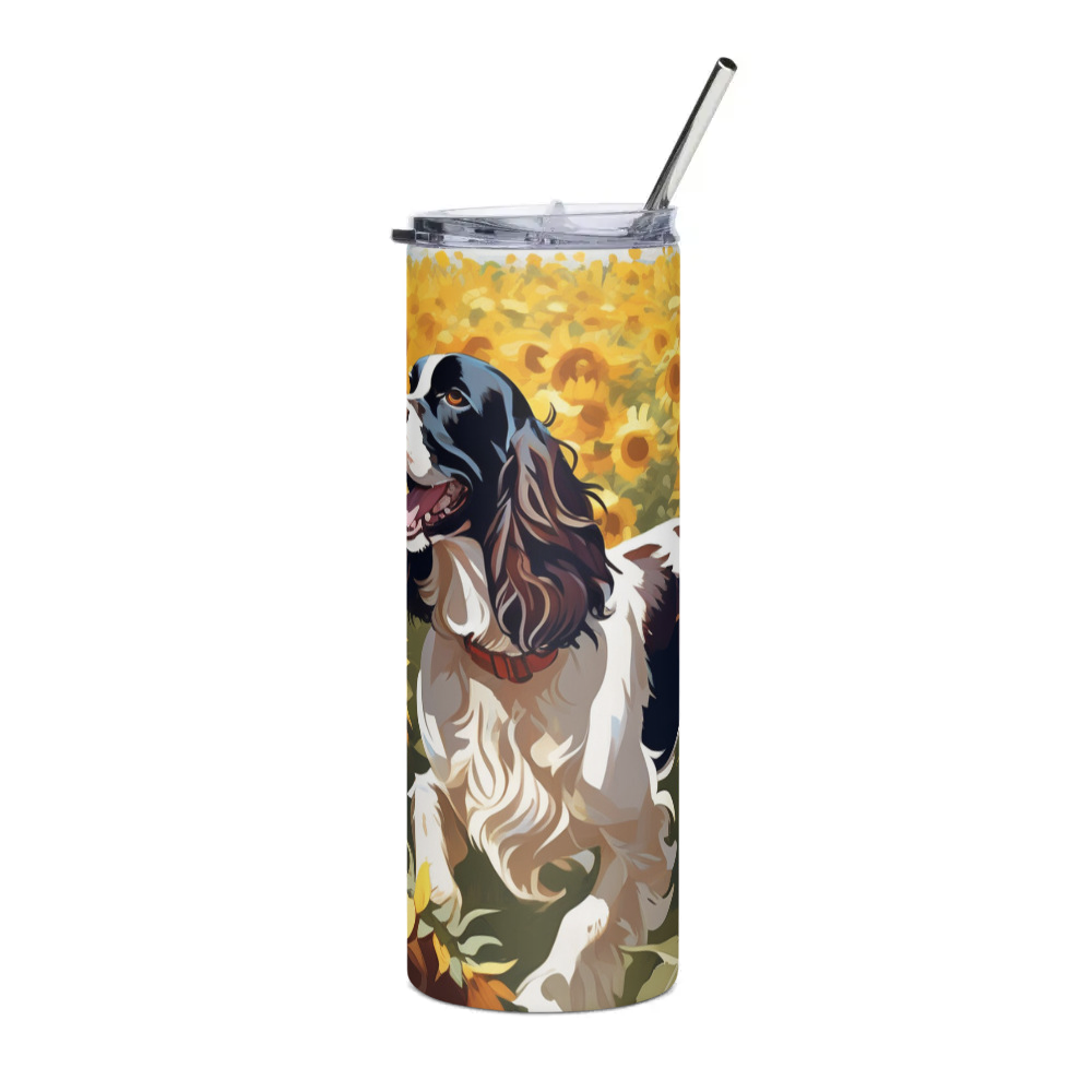 PugMug Custom English Springer Spaniel Stainless Steel Tumbler
