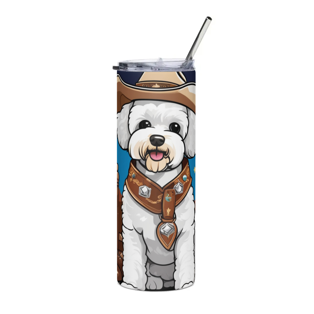 PugMug Custom Bichons Frise Stainless Steel Tumbler